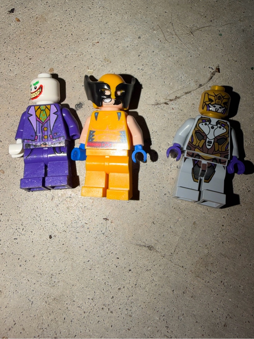 DC and Marvel lot of 3 Superhero’s LEGO mini figures